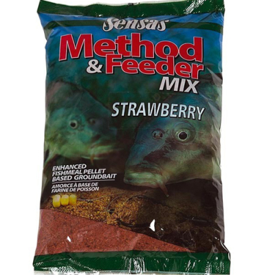 Прикормка Sensas 3000 Method Feeder Strawberry 1кг