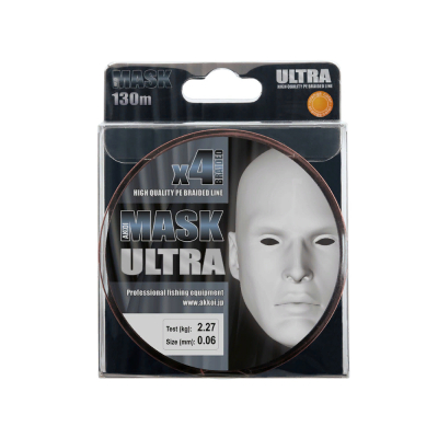Леска плетёная Akkoi Mask Ultra 130m (orange) d0,06mm