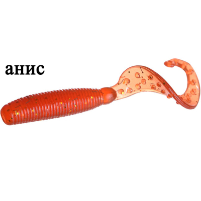 Силиконовая приманка Flagman Helix 3" цв. bloodworm 8pc anis