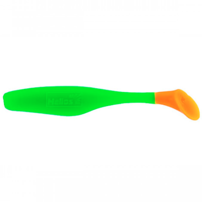 Силиконовая приманка Helios Vigor 3,75"/9.5 см Lime & Orange 7шт. (HS-6-020)