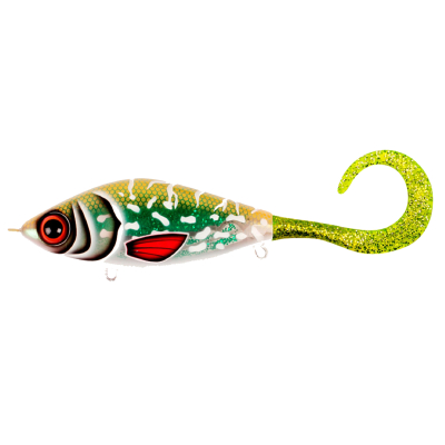 Джеркбейт Strike Pro Guppie DS тонущий 9см 35,7гр цв. TR-002 Glitter Pike - Green/Gold Glitter