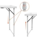 Стол складной трехсекционный 180х60х70 (алюминий) без чехла Nisus (Т-N-625-A)