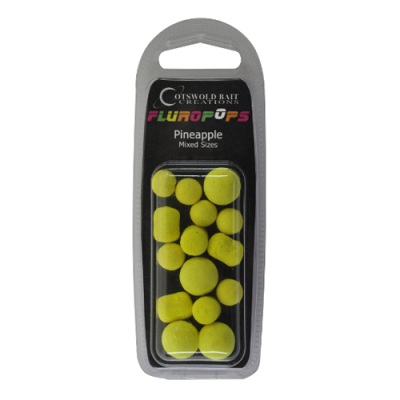 Бойлы плавающие Cotswold Baits Fluoropops Pineapple Yellow Mixed Blister BP0064 (желтый ананас)