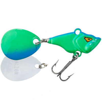 Тейл-спиннер Balzer Shirasu Colonel Spin Buddy UV 30мм 12,5гр. металл цв. Blue Melon (13661 128)