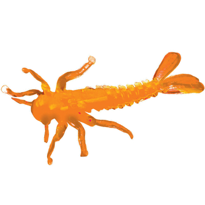 Силиконовая приманка Microkiller подёнка 30мм, морковный