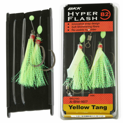 Крючки BKK Hyper Flash B2 Yellow Tang (SS Circle+Chartreuse) #4/0