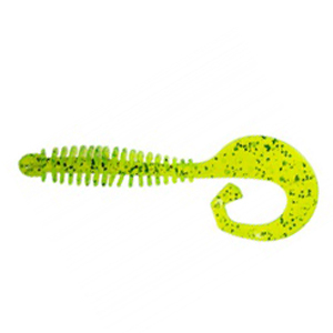 Силиконовая приманка Reins G Tail Grub 3" цв. 035 Green Sparkling