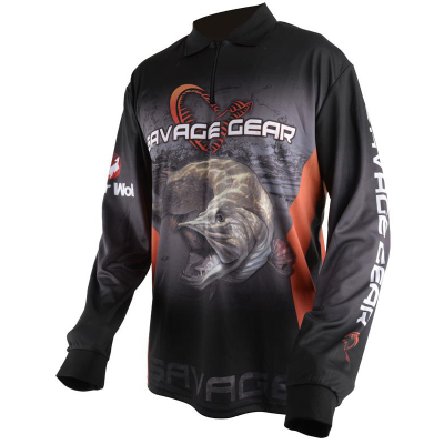 Футболка Savage Gear Tournament Jersey Pike/Zander/Perch Black XXL 50827