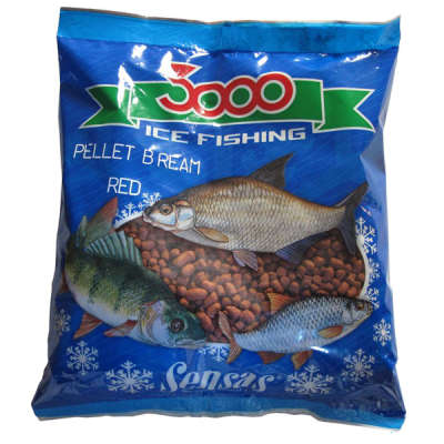 Пеллетс зим. Sensas 3000 Bream Red 0.4кг