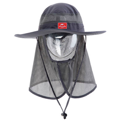 Шляпа Naturehike Quick-Dry Fisherman Ben Nepale (With Protective Breathable Mesh, Gray, 60-63)