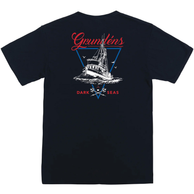 Футболка Grundens Dark Seas X Grundens Long Range T-Shirt, Black, S