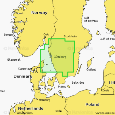 Карта Navionics Sweden West 5G483S2