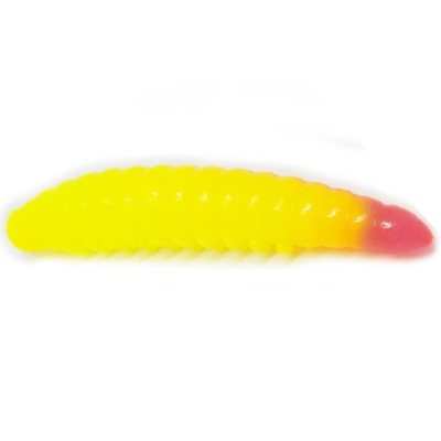 Силиконовая приманка Boroda Baits Salo 35 цв. Лимон/Ярко-розовый, 10 шт./уп. - 207i