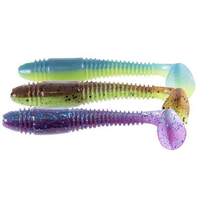 Виброхвост Lucky John Pro Series Tioga Fat 5.8 цв. MIX2 3шт.