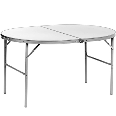 Стол складной овальный Nisus Folding oval table, alu, алюминий (N-FTO-21407A)