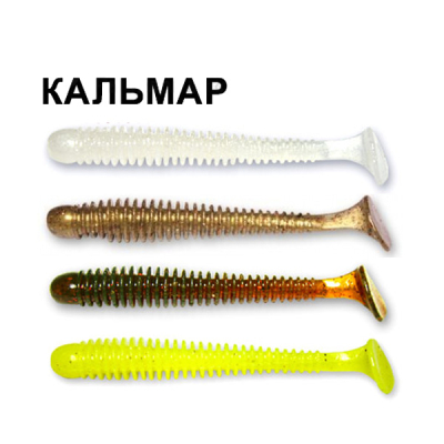 Силиконовая приманка Crazy Fish Vibro Worm 3-50-М25-6 кальмар цв. MIX25