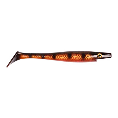 Силиконовая приманка XXL Strike Pro Giant Pig Shad 26см 130гр цв. Black Okiboji Perch