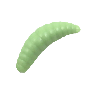 Мягкая приманка Trout Zone Maggot 1,3" сыр оливковый светлый