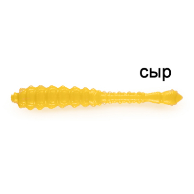 Силиконовая приманка Ojas Bony Leech 55, Orange (fluo), 12шт/банка, аромат Сыр