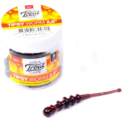 Мягкая приманка Lucky John Pro Series Tipsy Worm 2.3" цв. T77