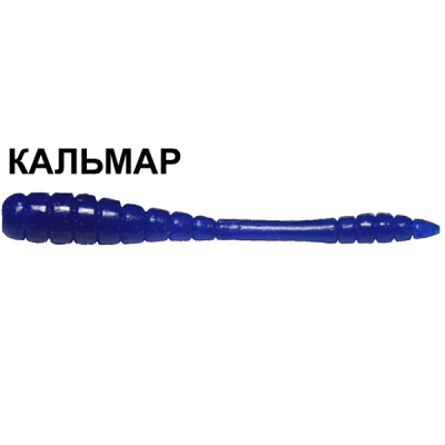 Силиконовая приманка Crazy Fish Tipsy 9-5-24-6 кальмар цв. sapphire (сапфир)