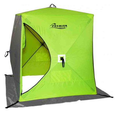 Палатка зимняя Premier Fishing Куб 1,8х1,8 yellow lumi/grey