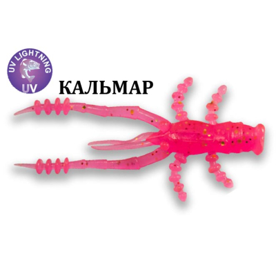 Силиконовая приманка Crazy Fish Crayfish 26-4.5-37-6 кальмар цв. lollipop (леденец)