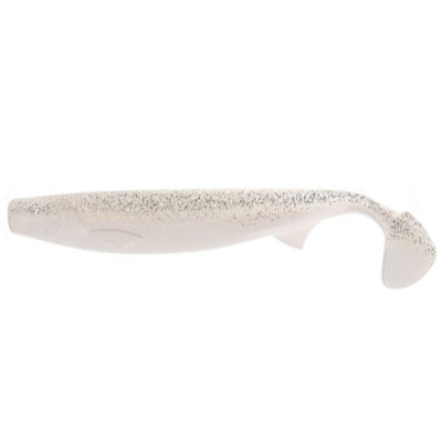 Силиконовая приманка Helios Pike King 6.3"/16 см White & Sparkles 3шт (HS-37-002)