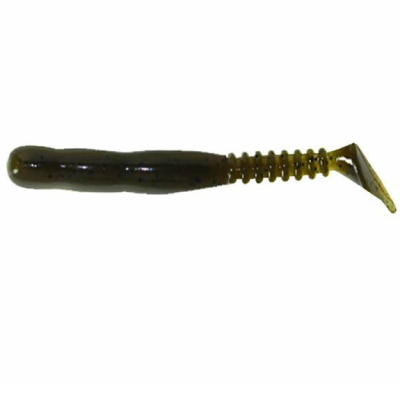 Виброхвост Reins RockVibe Shad 3.5" (в уп. 8 шт.) цв. #002 Green Pumpkin