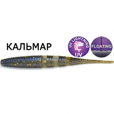 Силиконовая приманка Crazy Fish Polaris 4" 38-100-3d-6-F кальмар цв. swamp pearl (болотная жемчужина)