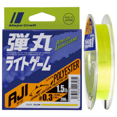 Леска Major Craft Dangan Light Game Polyester 200m DLG-A-0.25/1.2lb/0.083mm