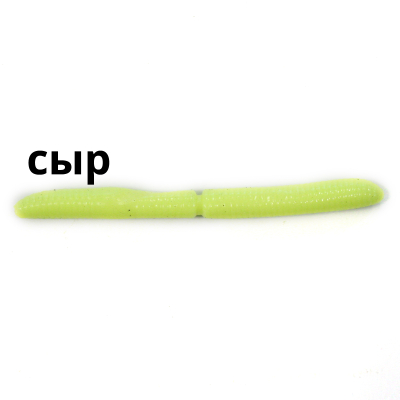 Силиконовая приманка Trout Zone Wake Worm FAT 2,6" цвет шартрез