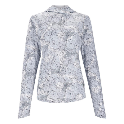 Термофутболка Simms Women's SolarFlex Hoody, Back Eddy White, XL