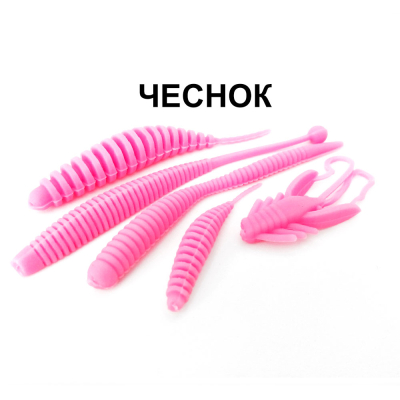 Силиконовые приманки Chuper Trout Mix Барби чеснок