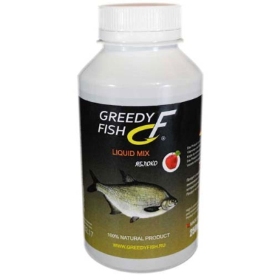 Ликвид микс GreedyFish Liquid Mix (вкус яблока) 0,25л.