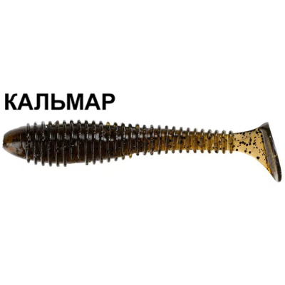 Силиконовая приманка Crazy Fish Vibro Fat 2.7" 1-71-26-6 кальмар цв. swamp (болото)