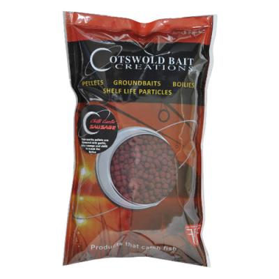 Пелетс Cotswold Baits Chilli Garlic Sausage Pellet 6mm, 1кг CB0320 (колбаса с черным перцем) 