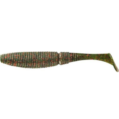 Мягкая приманка Allvega Power Swim 7,5см 4г (7шт.)  цв. Green pumpkin red flake