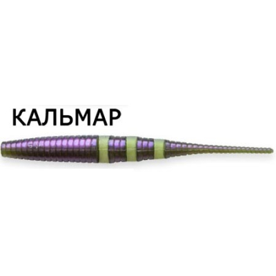 Силиконовая приманка Crazy Fish Polaris 4" 38-100-67-6 кальмар цв. olive pearl (оливковый перламутр)