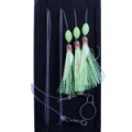 Оснастка ярусная BKK Hyper Flash B2 Flying Fish (SS Circle+Blue/Silver) (A-BW-1681) #8/0 (2шт)