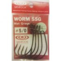 Офсетный крючок Vanfook Worm 55G № 5/0