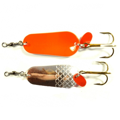 Блесна DAM Effzett Standard Original Colors 45гр - серебро/оранжевая морковка