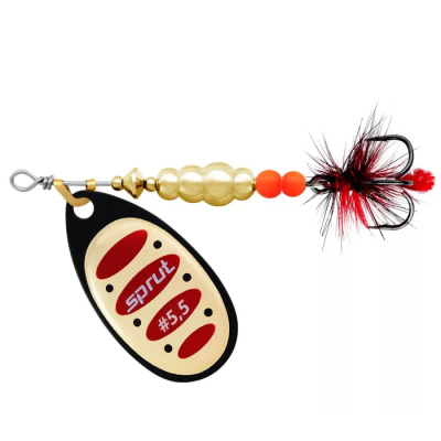 Блесна вращающаяся Sprut Alba Ball System Spinner #5,5 (24g/BKGR)