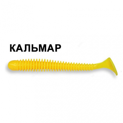 Силиконовая приманка Crazy Fish Vibro Worm 3" 11-7,5-3-6 кальмар цв. banan (банан)