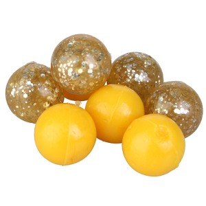 Искусственная плавающая приманка Prologic АВ Natural Boilie 14mm Yellow & Ghost Glitter 12шт 47331 (желтый призрачный блеск)