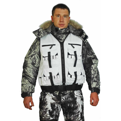 Жилет NovaTex "Хантер" (хлопок, белый) Payer, р-р 52-56