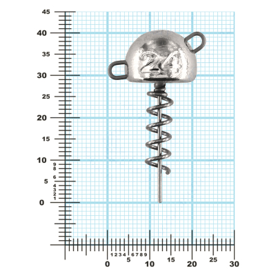 Мормыш Огрузка "Гриб Штопор" 30 мм, вес 24 гр (St-30-24)