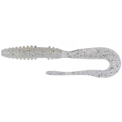 Приманка силиконовая Keitech Mad Wag 4.5" #370 Clear Silver Glow
