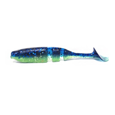 Эластичная приманка Lake Fork Boot Tail Baby Shad цв. Blue Grass