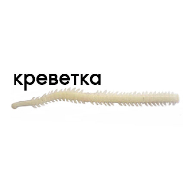 Мягкая приманка Trout Zone Tapeworm 3,3" белый креветка